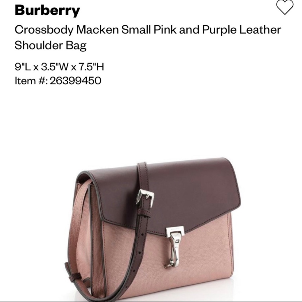 ✨NEW✨‼️BURBERRY small macken crossbody - Picture 6 of 9